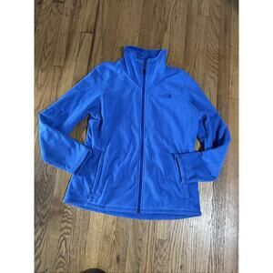 The North Face Women's Morning Glory Full Zip Fleece Jacket Blue Sz XL Winter